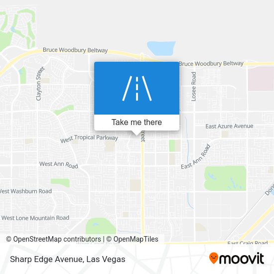 Mapa de Sharp Edge Avenue