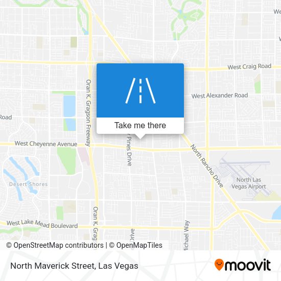 North Maverick Street map