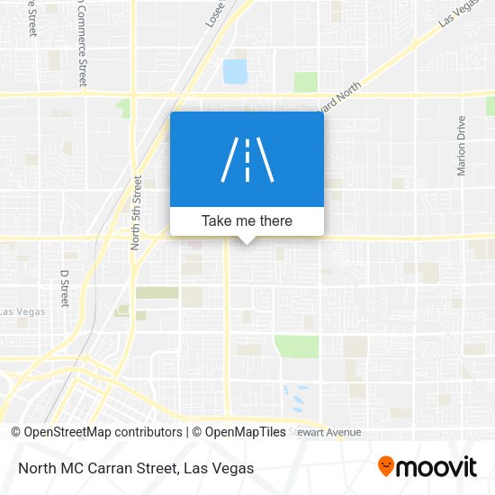 Mapa de North MC Carran Street