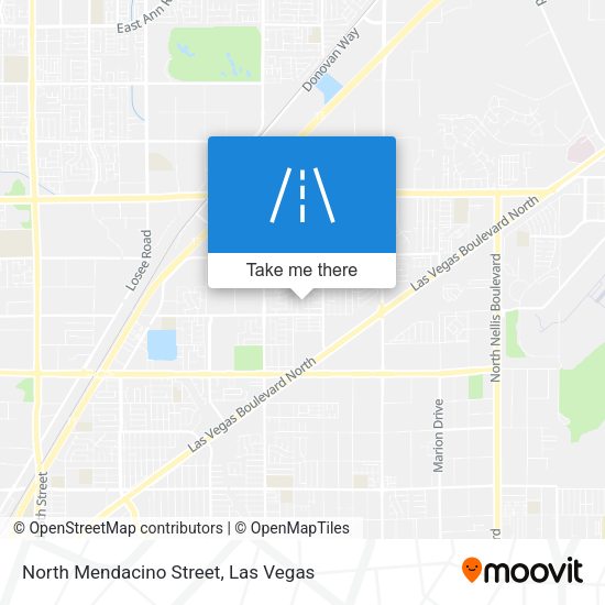 Mapa de North Mendacino Street