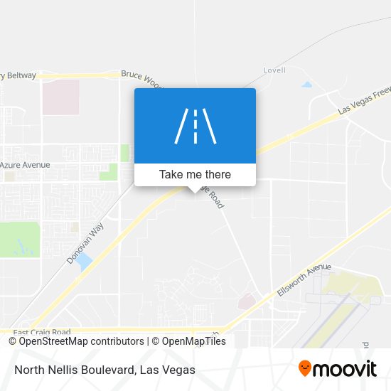 North Nellis Boulevard map
