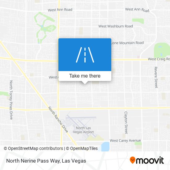 North Nerine Pass Way map