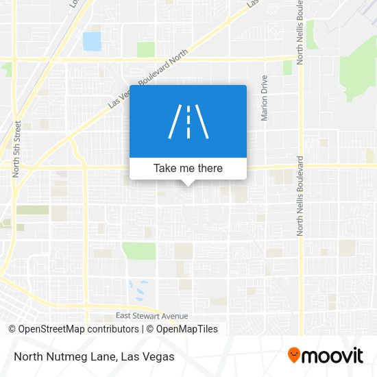 North Nutmeg Lane map