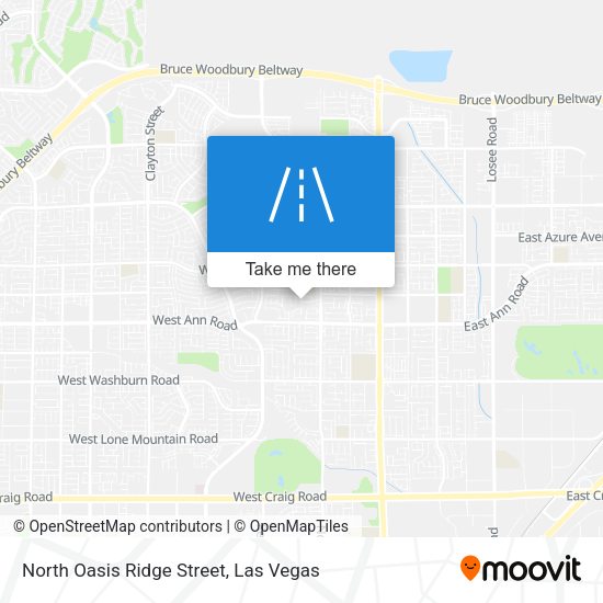 Mapa de North Oasis Ridge Street