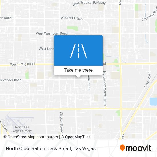 North Observation Deck Street map
