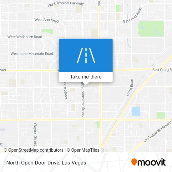 Mapa de North Open Door Drive