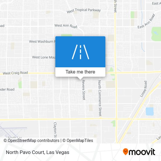 North Pavo Court map