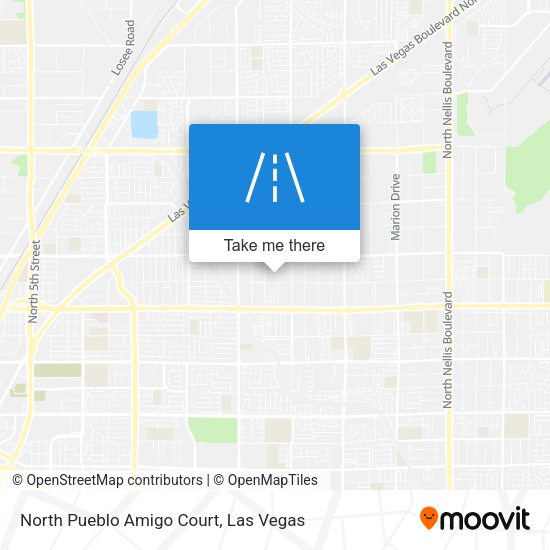 Mapa de North Pueblo Amigo Court
