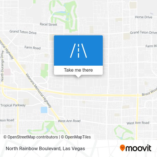 Mapa de North Rainbow Boulevard