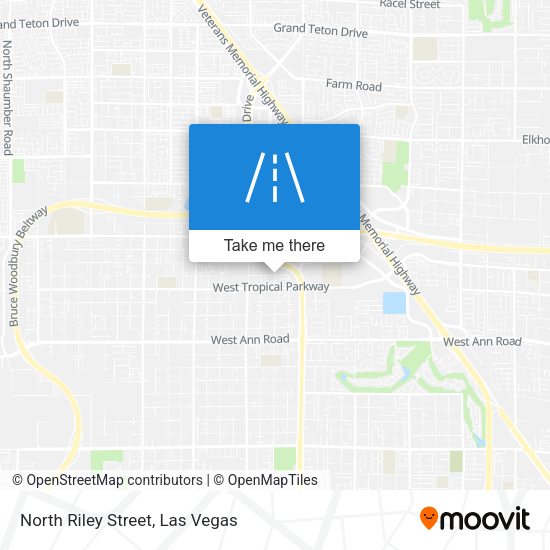 North Riley Street map