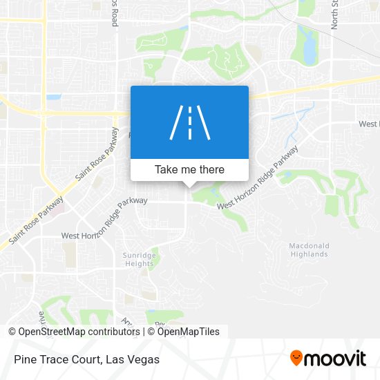 Pine Trace Court map