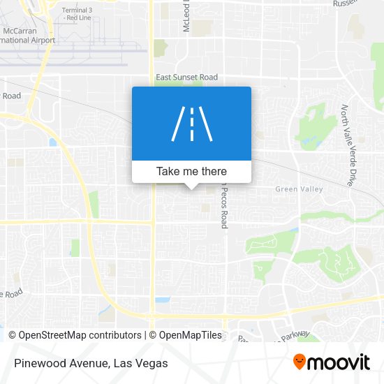 Mapa de Pinewood Avenue