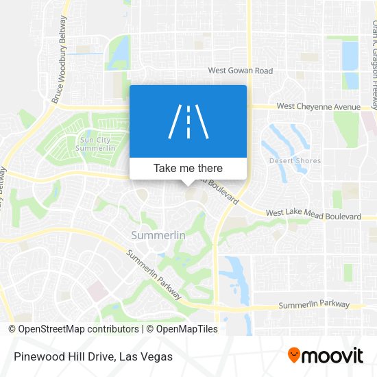 Pinewood Hill Drive map