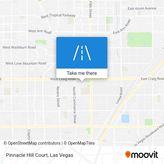 Pinnacle Hill Court map