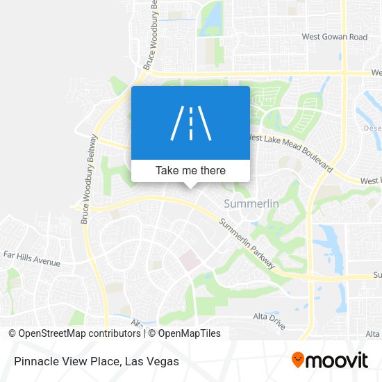 Pinnacle View Place map