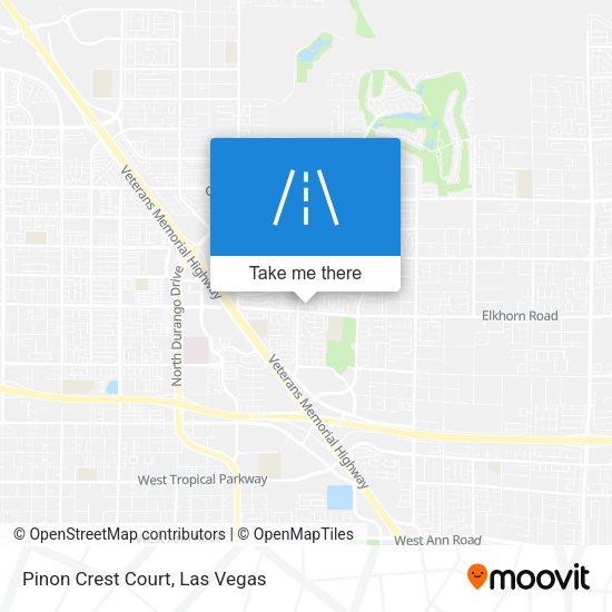 Pinon Crest Court map