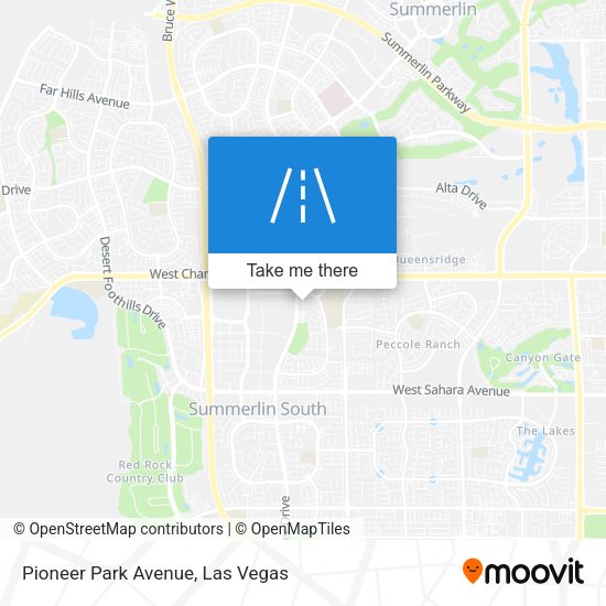 Pioneer Park Avenue map