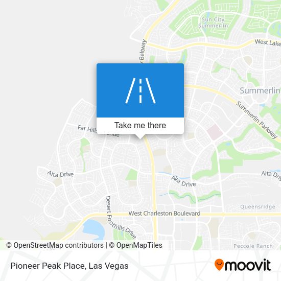 Mapa de Pioneer Peak Place