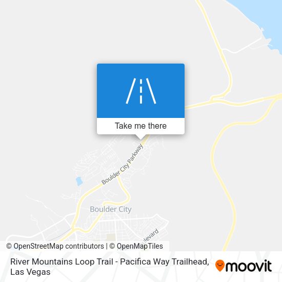 Mapa de River Mountains Loop Trail - Pacifica Way Trailhead