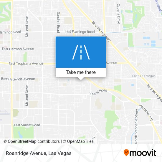 Mapa de Roanridge Avenue