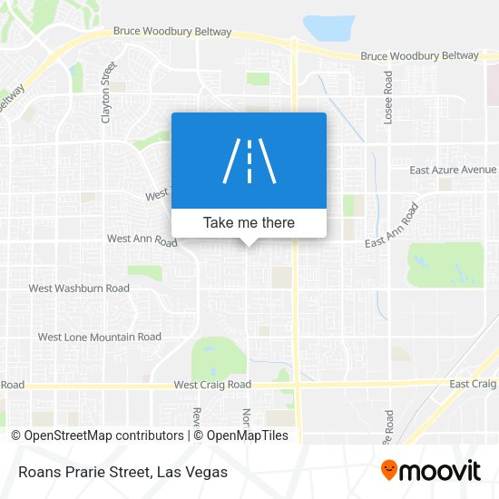 Roans Prarie Street map