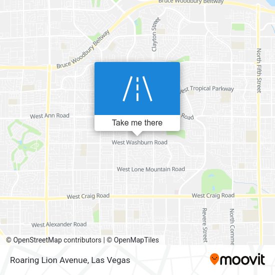 Roaring Lion Avenue map
