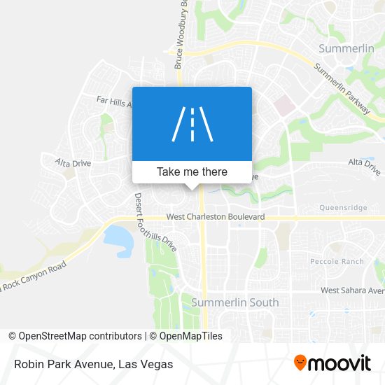 Robin Park Avenue map