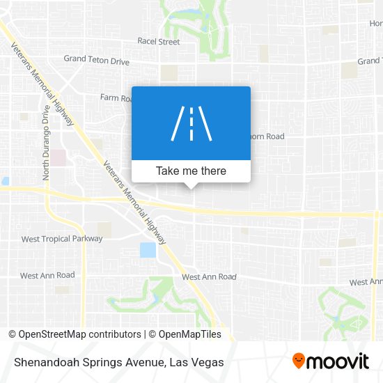 Shenandoah Springs Avenue map