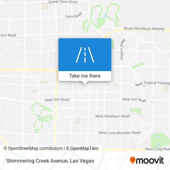 Shimmering Creek Avenue map