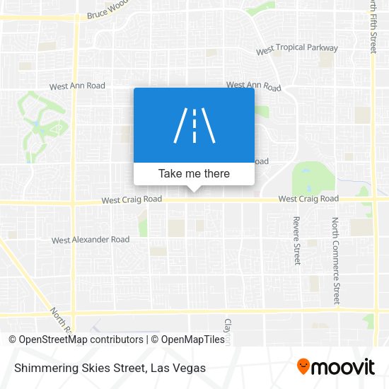 Shimmering Skies Street map