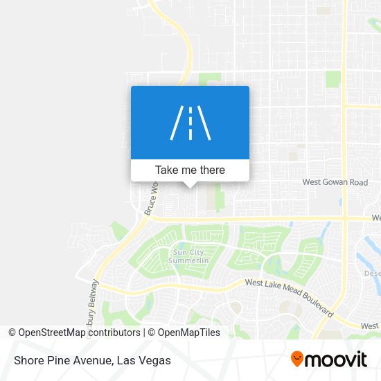 Shore Pine Avenue map
