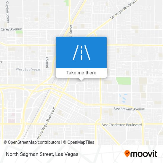 North Sagman Street map