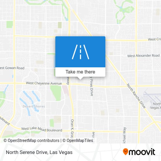 Mapa de North Serene Drive