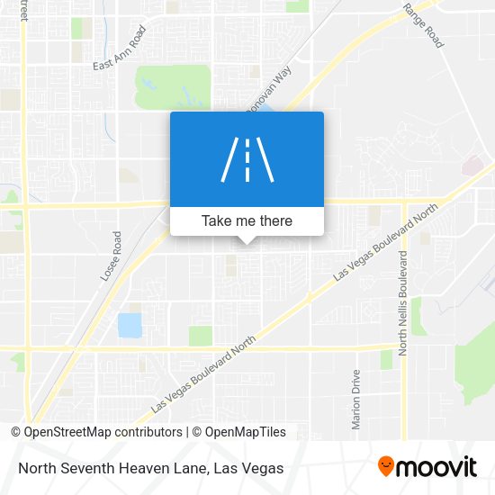 North Seventh Heaven Lane map