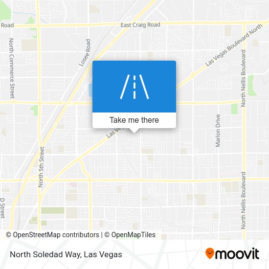 North Soledad Way map