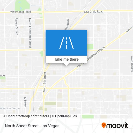 North Spear Street map