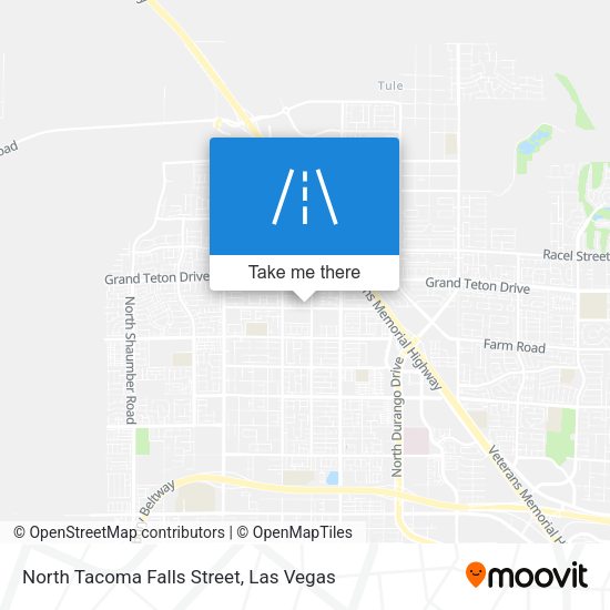 Mapa de North Tacoma Falls Street