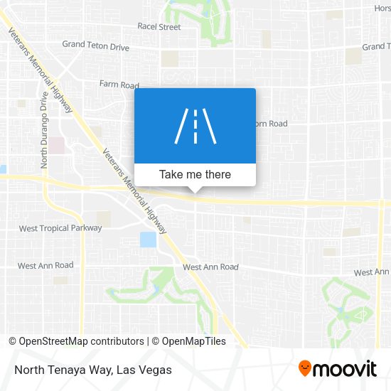 North Tenaya Way map