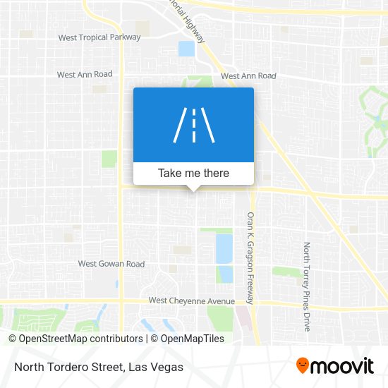 Mapa de North Tordero Street