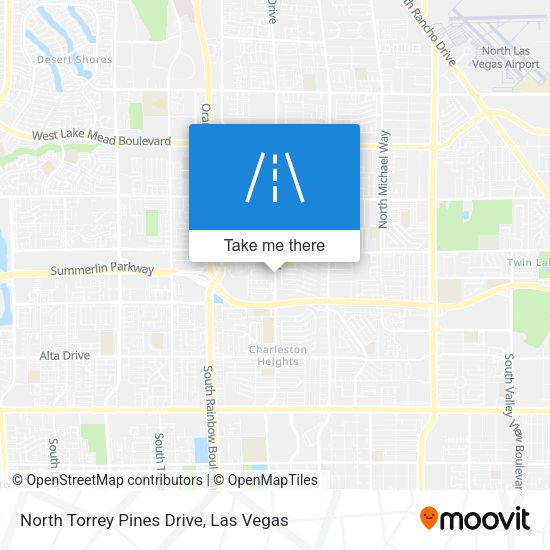 North Torrey Pines Drive map