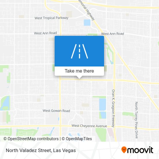 North Valadez Street map