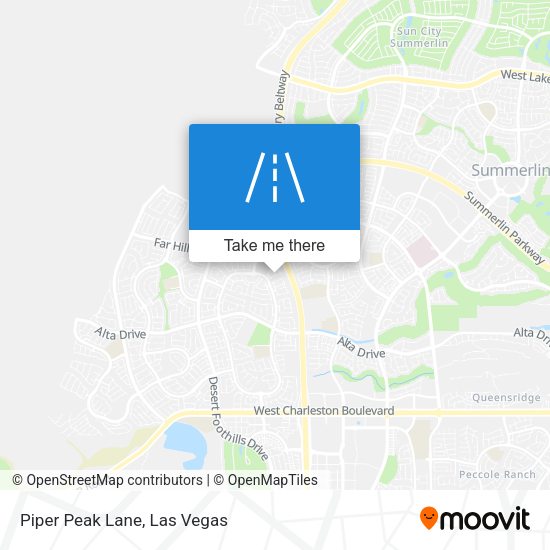 Mapa de Piper Peak Lane