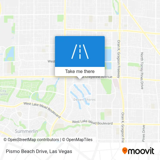 Mapa de Pismo Beach Drive