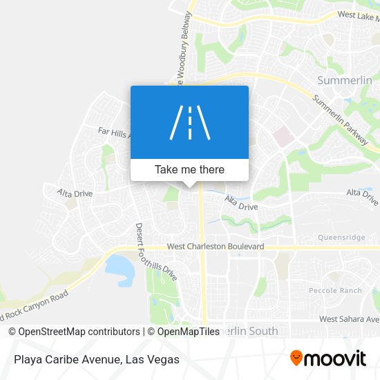 Playa Caribe Avenue map