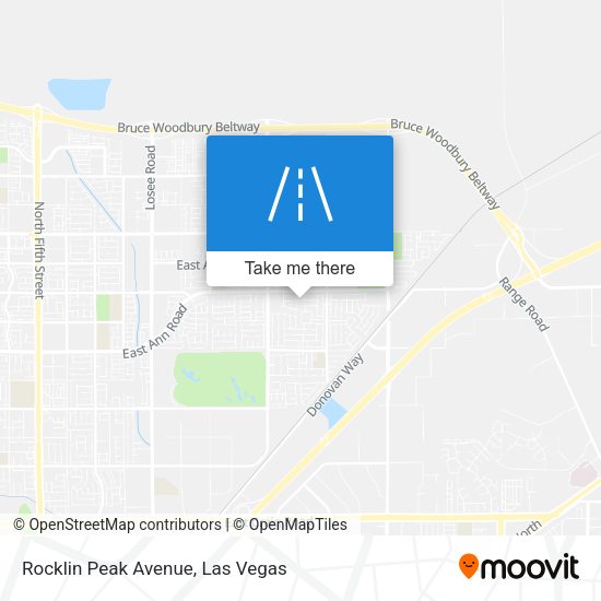 Mapa de Rocklin Peak Avenue