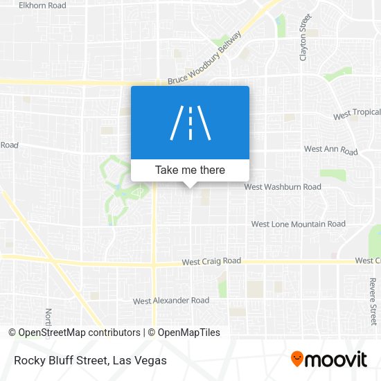 Rocky Bluff Street map