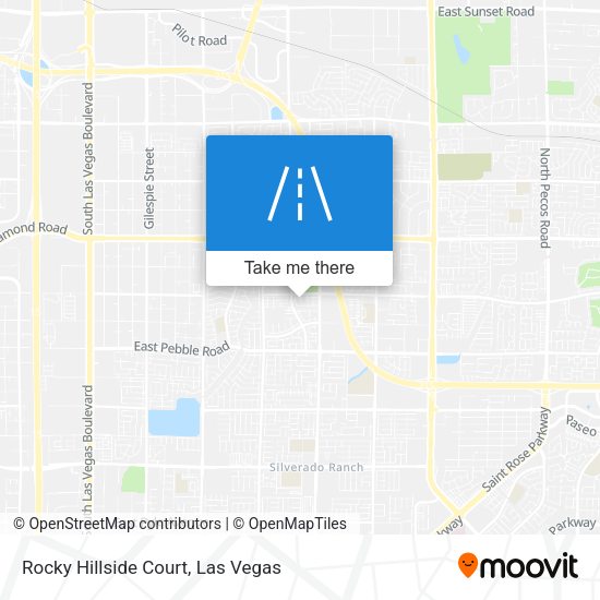 Rocky Hillside Court map