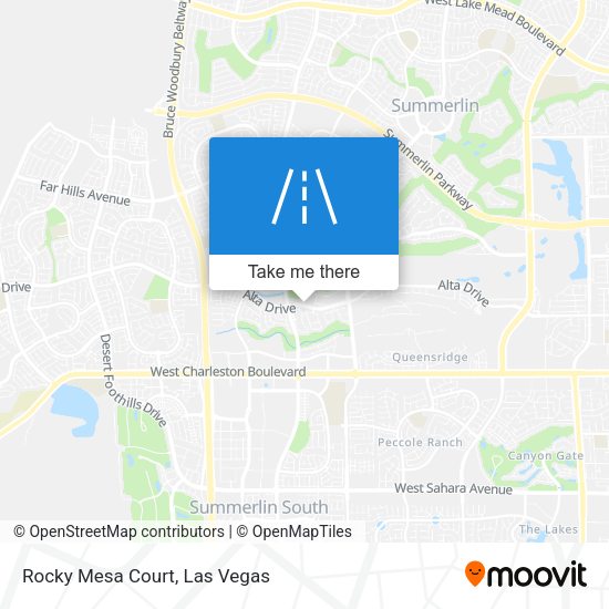 Mapa de Rocky Mesa Court