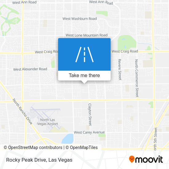 Rocky Peak Drive map