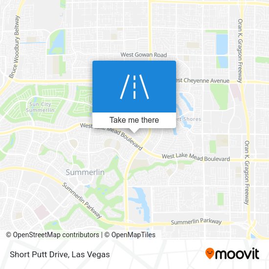 Short Putt Drive map